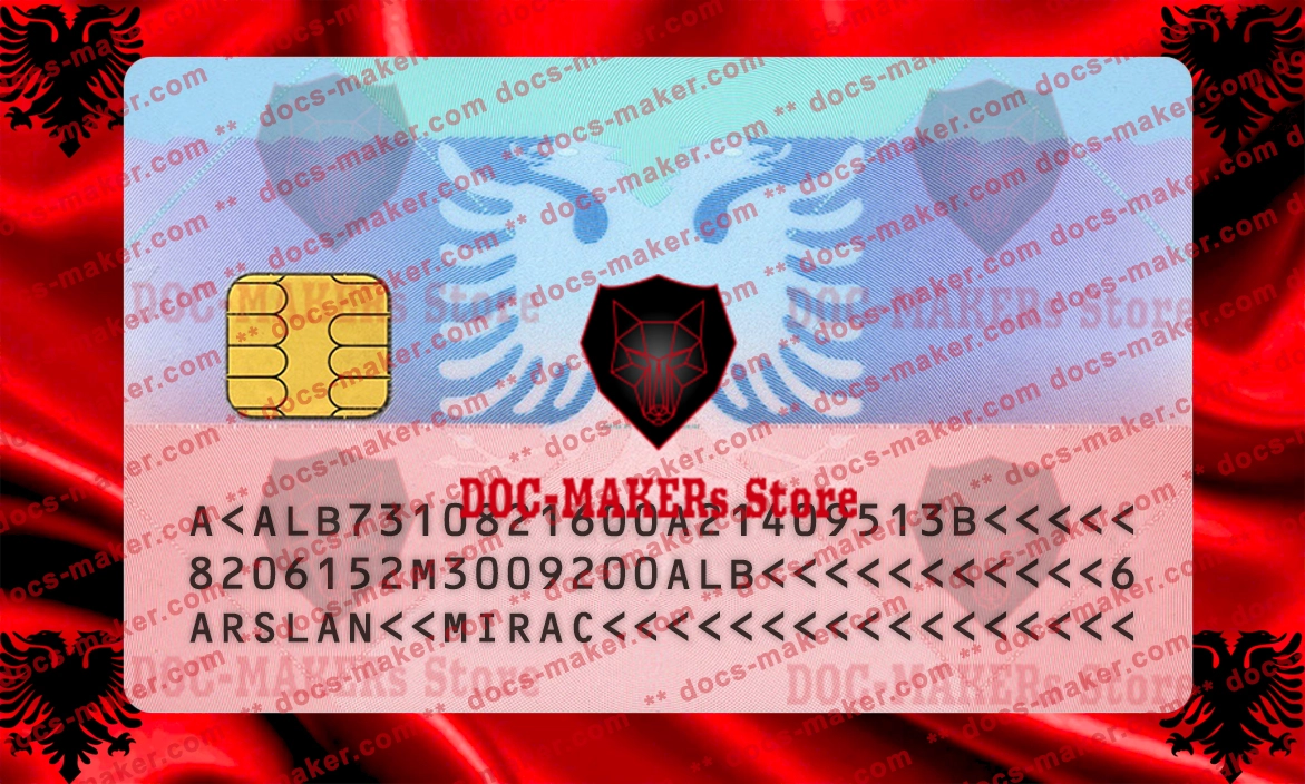 Albania ID Card – PSD Template